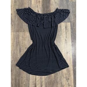 Abercrombie & Fitch off-Shoulder Striped Dress Tunic Size Large